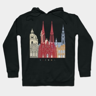 Vienna skyline poster Hoodie